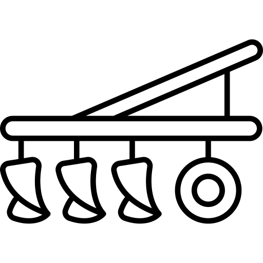 Plow plough equipment agriculture icon