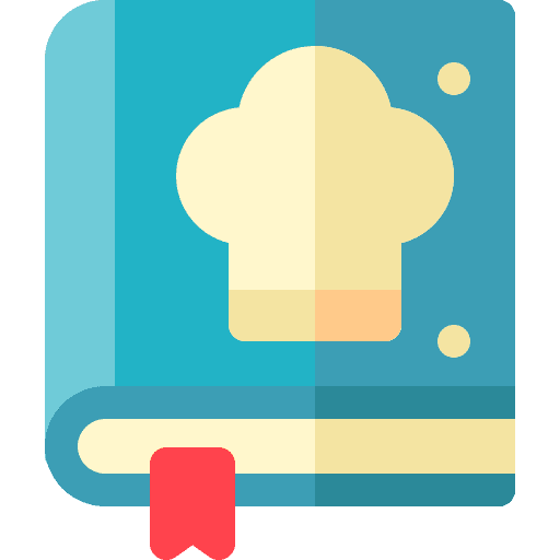 Cook book hat chef gastronomy icon