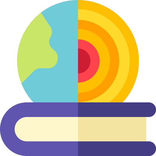 Book learn geography education icon