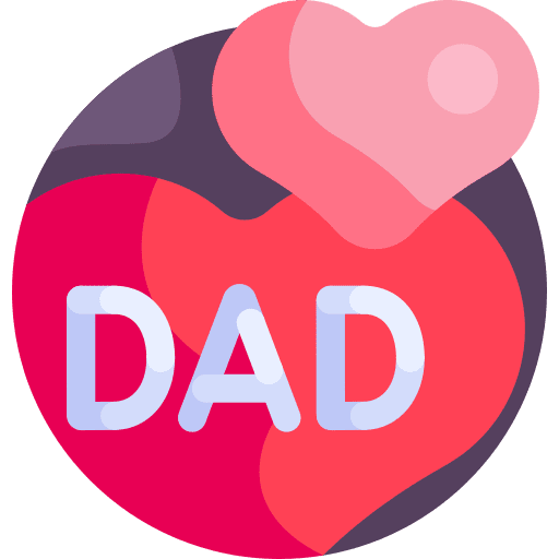 Heart love dad heart icon