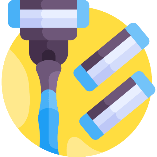 Razor cut grooming depilation icon