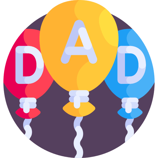 Balloons birthday and party fathers day balloons icon Balloons birthday and party fathers day balloons icon