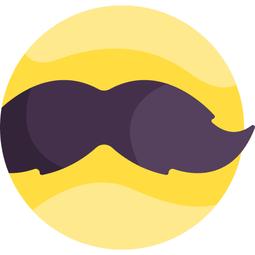 Moustache beauty grooming facial hair icon Moustache beauty grooming facial hair icon