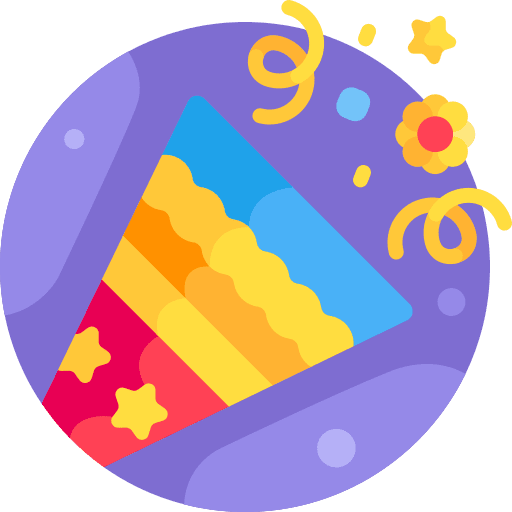 Confetti birthday celebration confetti icon