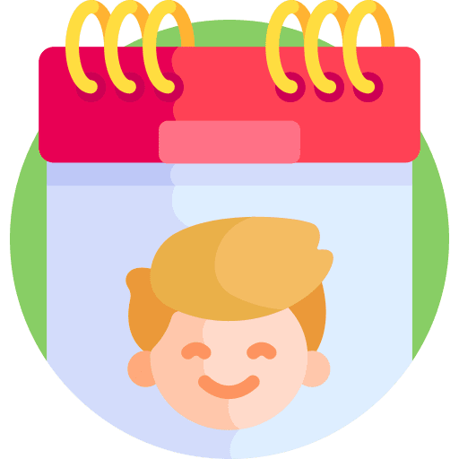 International childrens day schedule date event icon