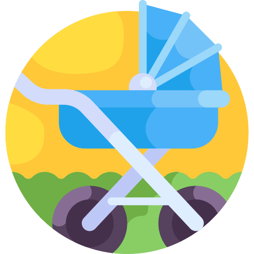 Baby stroller transport kid and baby baby buggy icon