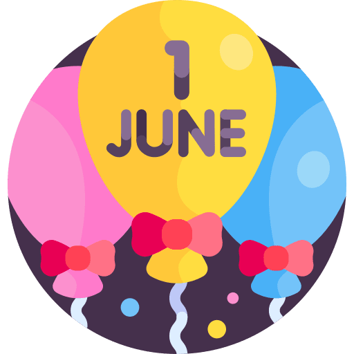 Balloons balloons international childrens day party icon