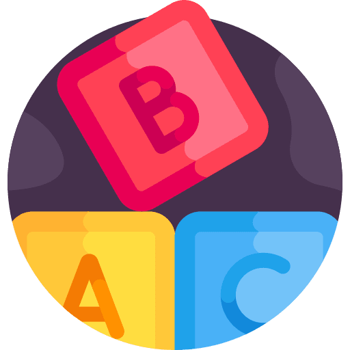 Blocks kid and baby child kid icon