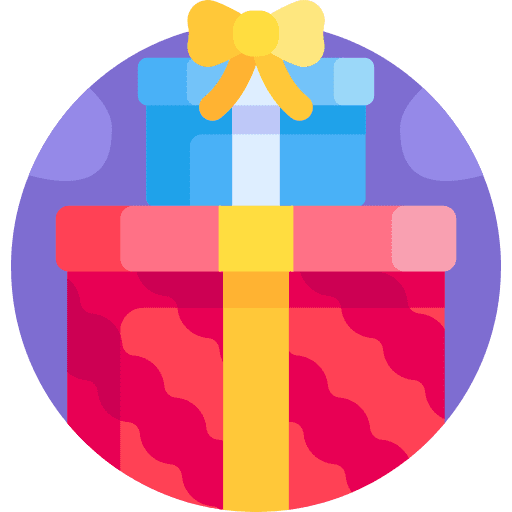 Gift box ribbon present bow icon