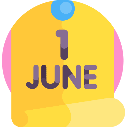 International childrens day calendar date celebration icon