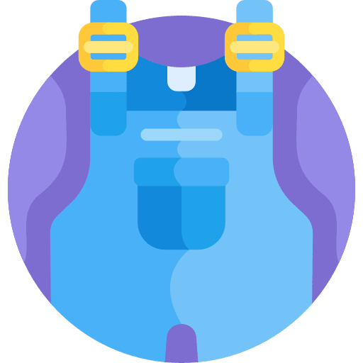 Overall jumpsuit clothing garment icon