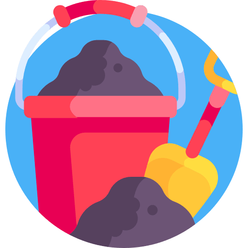 Sand bucket sand bucket summertime leisure icon