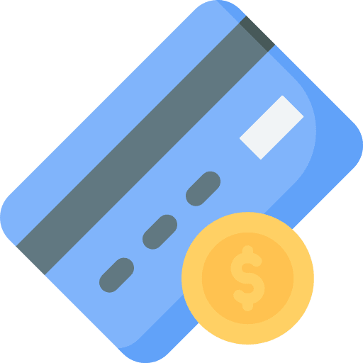 Credit card payment credit card bank payment method icon
