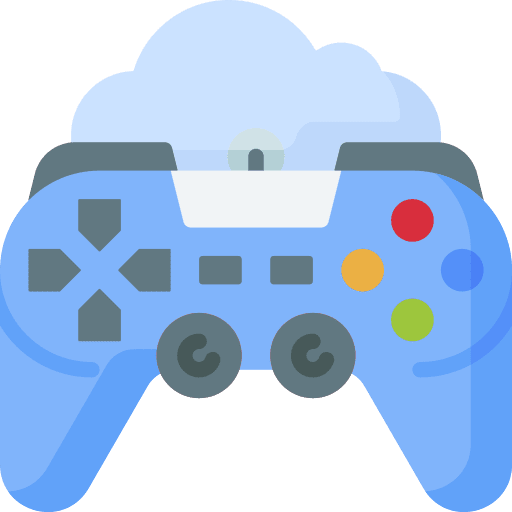 Gamepad controller joystick cloud icon