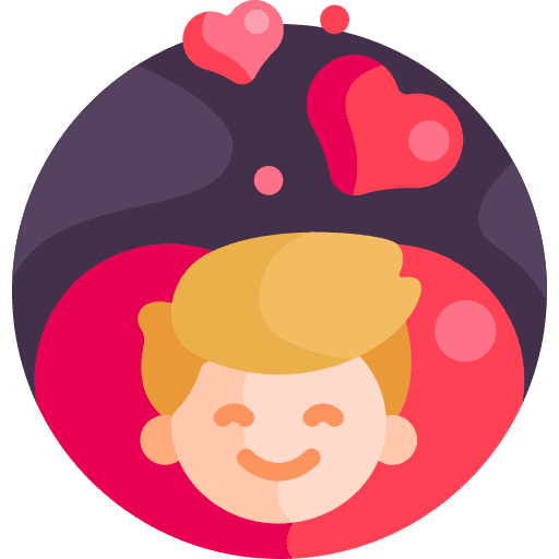 International childrens day heart celebration protection icon