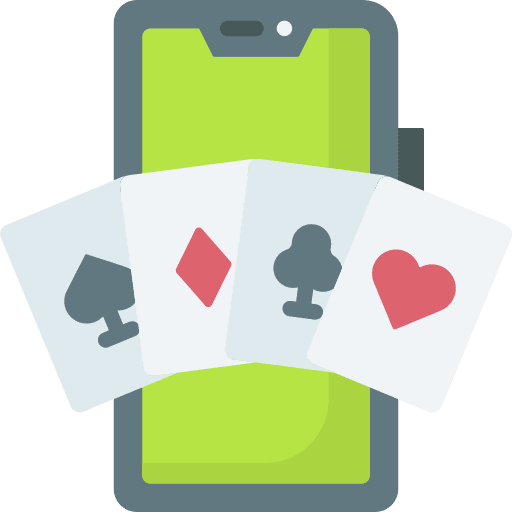 Playing cards technology telephone entertainment icon Playing cards technology telephone entertainment icon