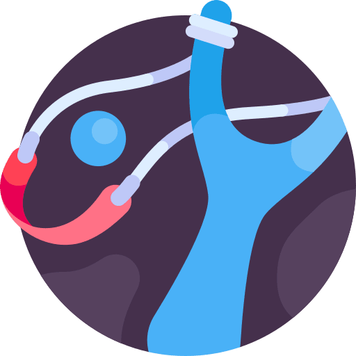Slingshot children kid catapult icon