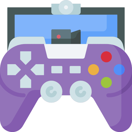Streaming camera streaming video game icon
