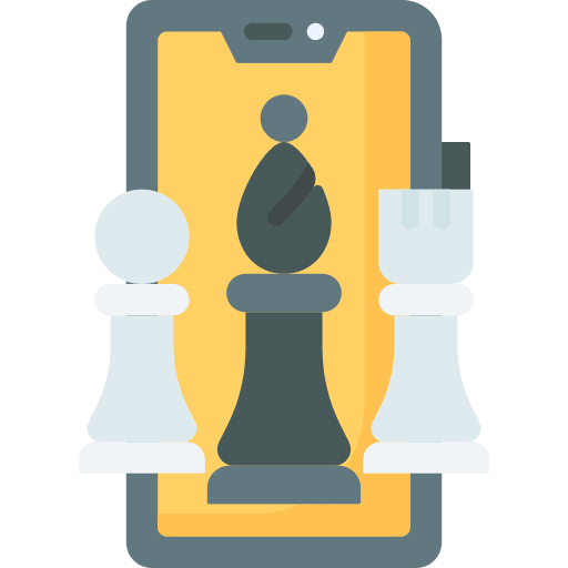 Chess online game chess smartphone icon Chess online game chess smartphone icon