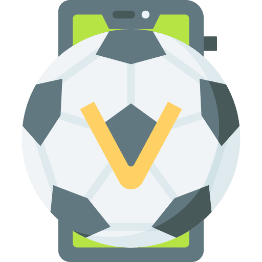 Football video game soccer smartphone icon Football video game soccer smartphone icon