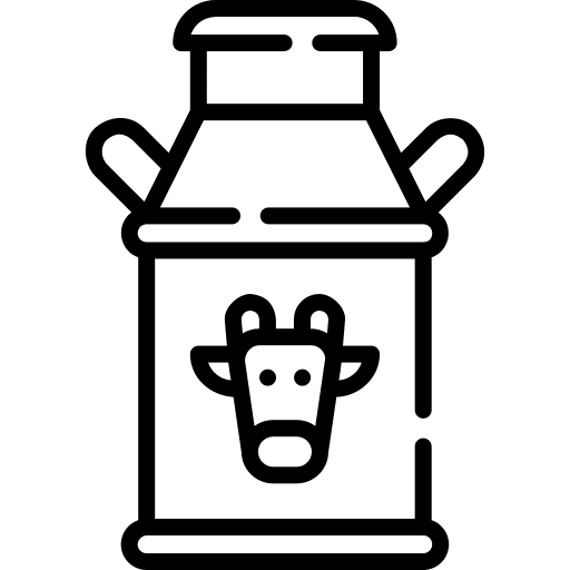 Milk tank farming and gardening bucket milk jar icon