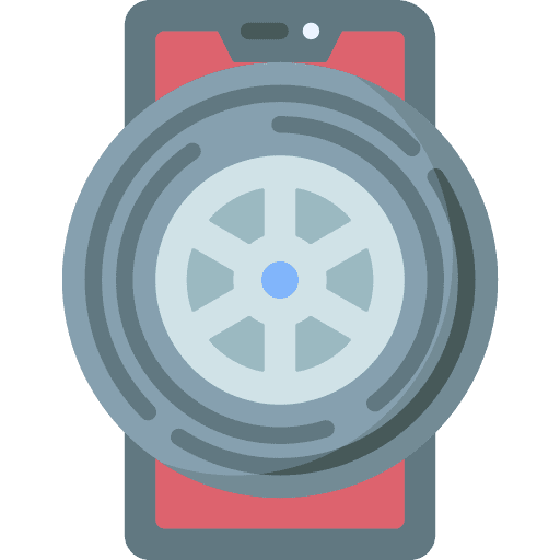 Racing transportation video game smartphone icon Racing transportation video game smartphone icon