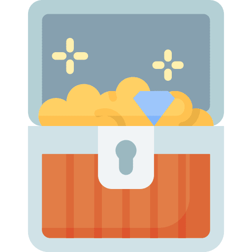 Treasure chest box precious treasure chest icon Treasure chest box precious treasure chest icon