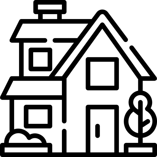 Villa villa buildings house icon