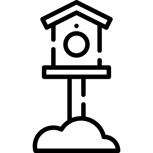 Bird house farming bird home animals icon