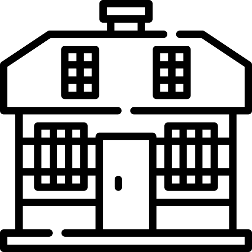 Cottage cottage home cabin icon