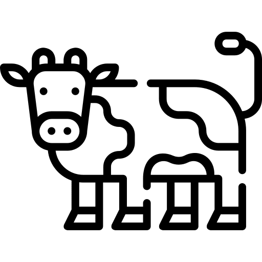 Cow animals wildlife cattle icon