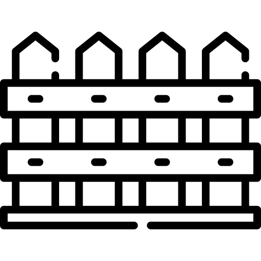 Fence boundary real estate fence icon