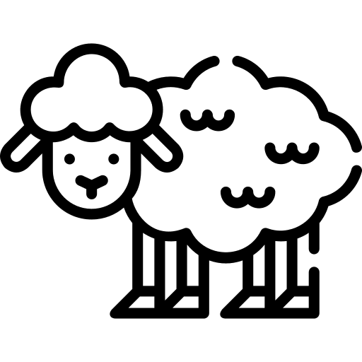 Sheep zoo animals fauna icon