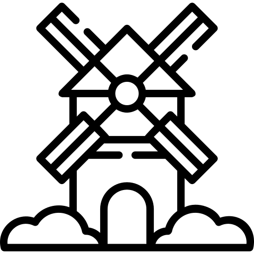 Windmill wind power wind farm wind energy icon