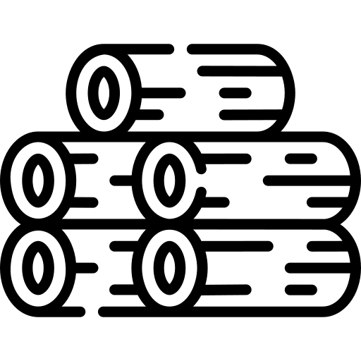 Wood firewood trunk timber icon