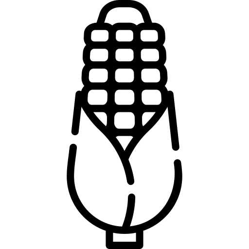 Corn nutrition corn food and restaurant icon