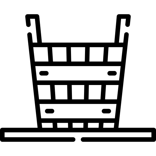 Bucket cleaning tool wooden icon