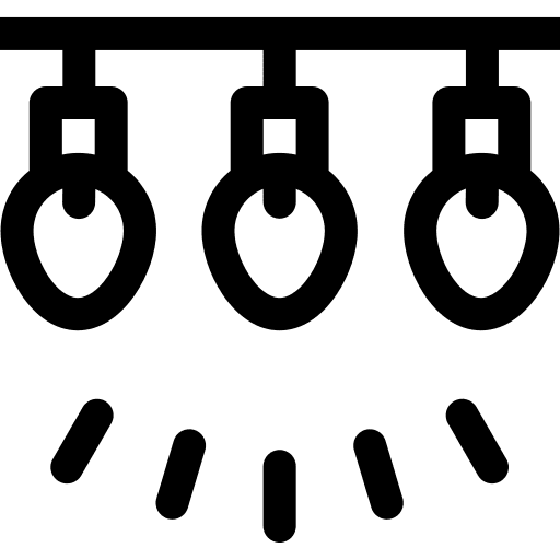 Light birthday and party celebration illumination icon