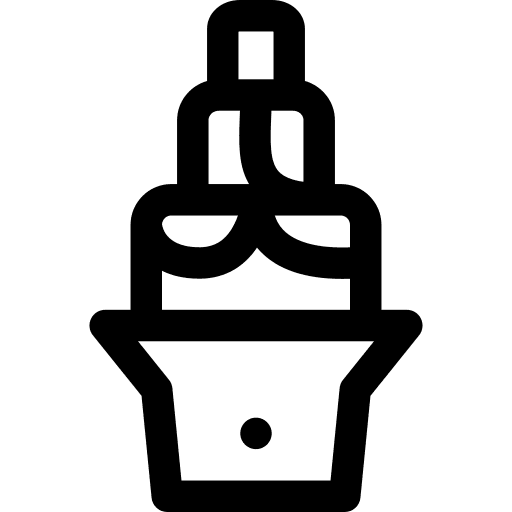 Chocolate fountain chocolate fountain dessert food and restaurant icon Chocolate fountain chocolate fountain dessert food and restaurant icon