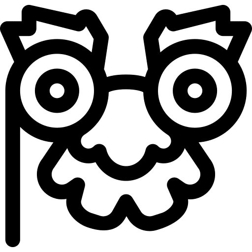 Disguise moustache carnival disguise icon Disguise moustache carnival disguise icon