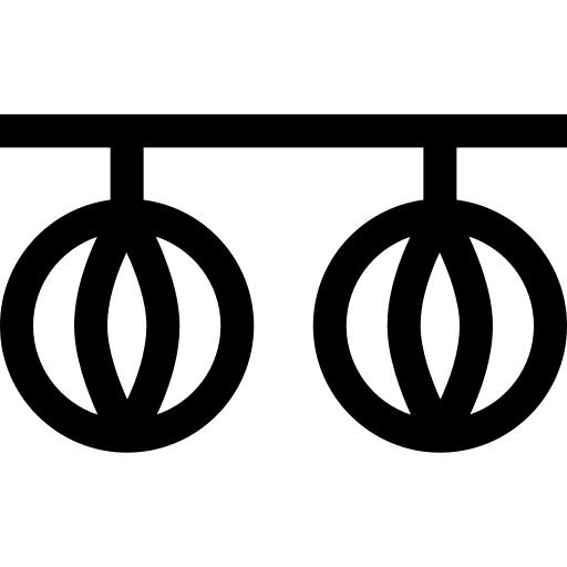 Garland birthday garland decoration icon Garland birthday garland decoration icon