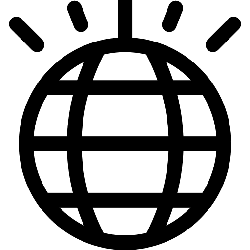 Mirror ball mirror ball party club icon Mirror ball mirror ball party club icon