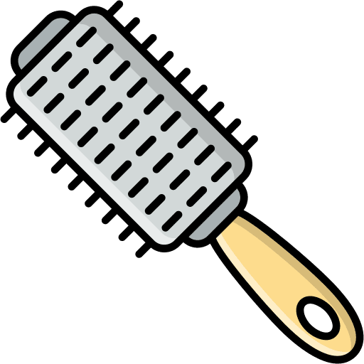 Hair brush hair brush beauty hair salon icon