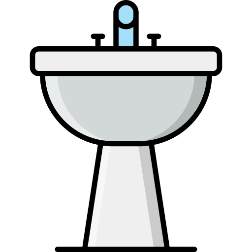 Hair wash sink wash basin bathroom hair wash sink icon