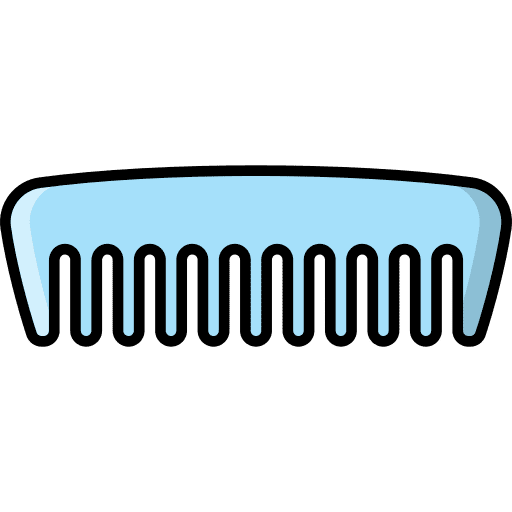 Comb hair accessory beauty icon Comb hair accessory beauty icon