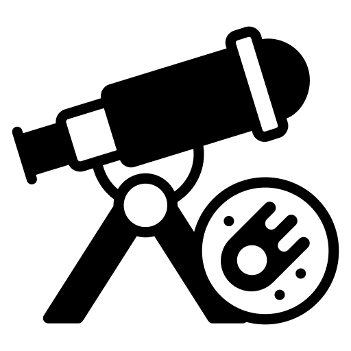 Astrophysics planet education space icon