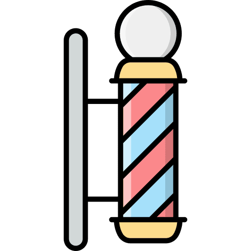 Barber pole grooming barber shop sign icon Barber pole grooming barber shop sign icon