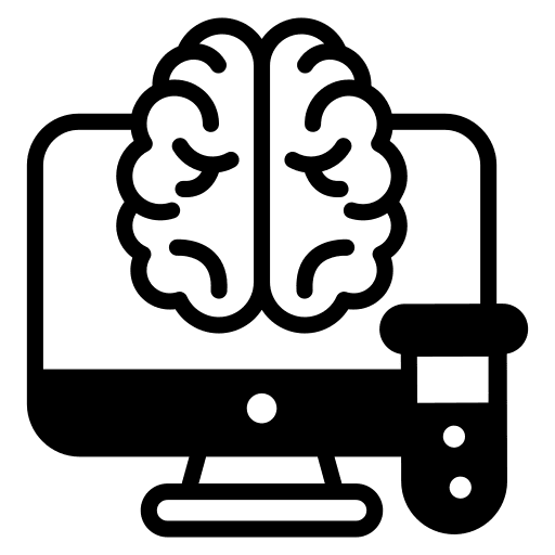 Neuroscience idea brainstorm neuroimaging icon