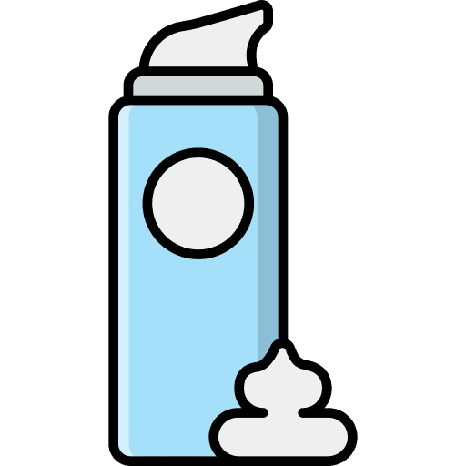 Shaving cream moisturizer bottle foam icon Shaving cream moisturizer bottle foam icon