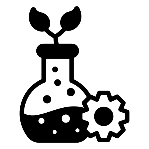 Botany science flask education icon